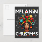 Schwarze Frauen Weihnachts-Melanin-Schwestern Postkarte (Vorne/Hinten)