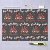 Schwarze Frauen Weihnachts-Melanin-Schwestern Seidenpapier (Handwerk)