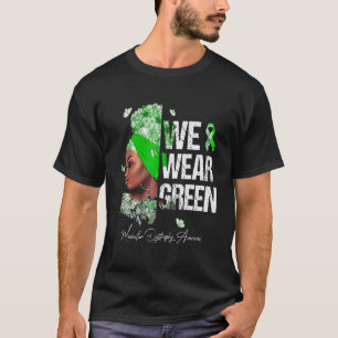 Schwarze Frauen Wir tragen grüne Muskeldystrophie  T-Shirt