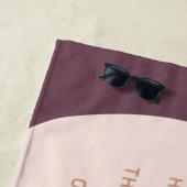 Schwarze Frauenschrift Herz Christlich Plum Strandtuch (Beispiel)