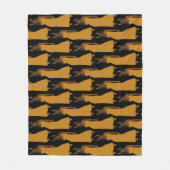 Schwarze FrauKapricorn Zodiac Astrologie Fleece Le (Vorderseite)