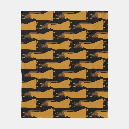 Schwarze FrauKapricorn Zodiac Astrologie Fleece Le (Vorderseite)