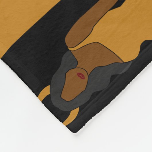 Schwarze FrauKapricorn Zodiac Astrologie Fleece Le (Ecke)