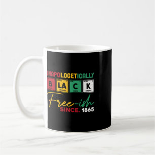 Schwarze Frei-ish Seit 1865 Schwarze Geschichtsmon Kaffeetasse