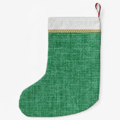 Schwarze frohe Weihnachten Sankt Kleiner Weihnachtsstrumpf (Rückseite)