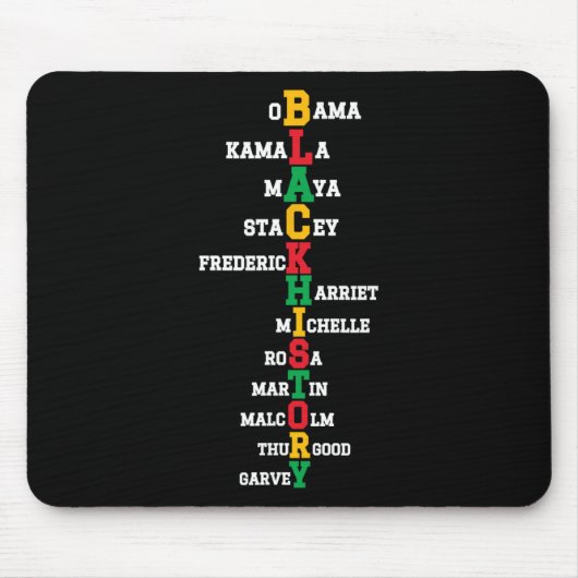 Schwarze Führer des Monats der Schwarzen Geschicht Mousepad (Vorne)