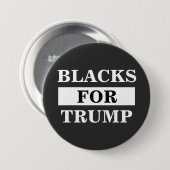 Schwarze für Trump Button (Vorne & Hinten)