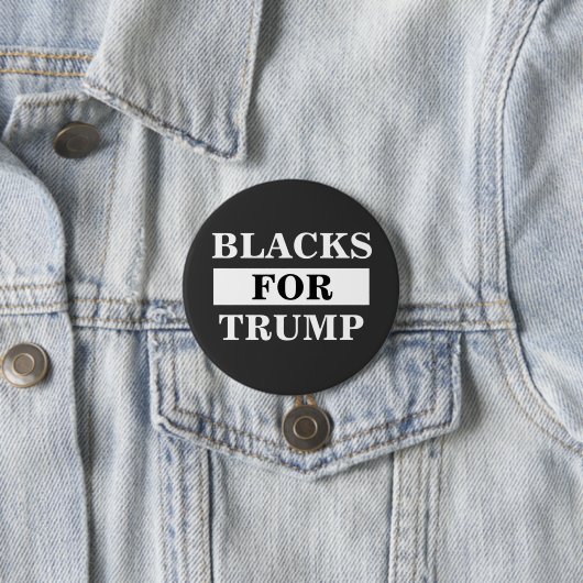Schwarze für Trump Button (Beispiel)