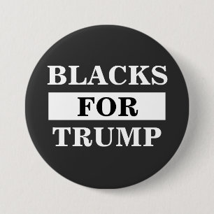 Schwarze für Trump Button