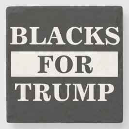 Schwarze für Trump Steinuntersetzer