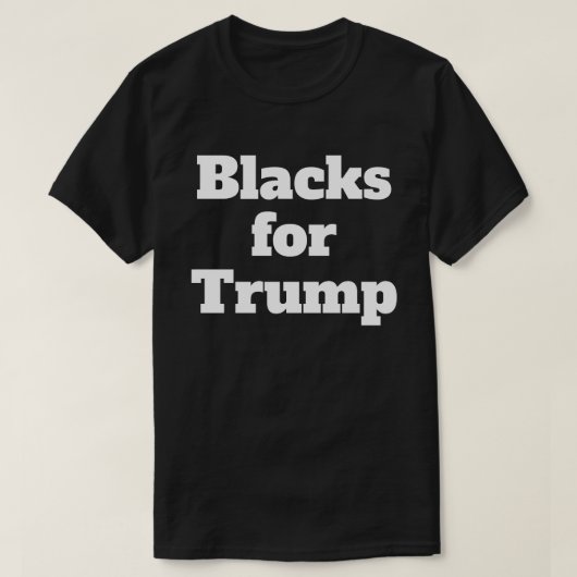 Schwarze für Trump T-Shirt (Design vorne)