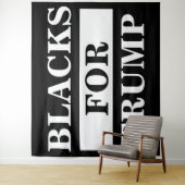 Schwarze für Trump Wandteppich (Beispiel)