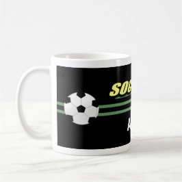 Schwarze Fußball-Tassen Kaffeetasse