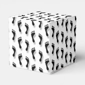 Schwarze Füße Geschenkschachtel (Rückseite)