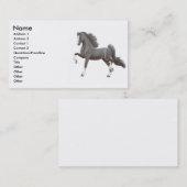 Schwarze Gaited PferdeVisitenkarte Visitenkarte (Vorne/Hinten)