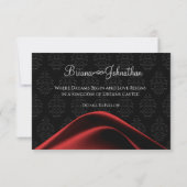 Schwarze Gala Diamant Save-the-Date Save The Date (Rückseite)