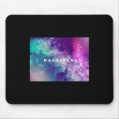 Schwarze Galaxie-Glück-Mausunterlage Mousepad (Vorne)