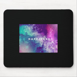 Schwarze Galaxie-Glück-Mausunterlage Mousepad