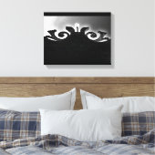 Schwarze Gate Ansicht Leinwanddruck (Insitu (Schlafzimmer))