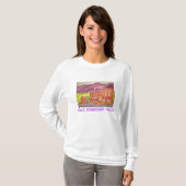 schwarze Gebirgsfelsen T-Shirt (Vorne ganz)