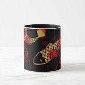 Schwarze Geisha kois Tasse (Zentrum)