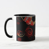 Schwarze Geisha kois Tasse (Links)