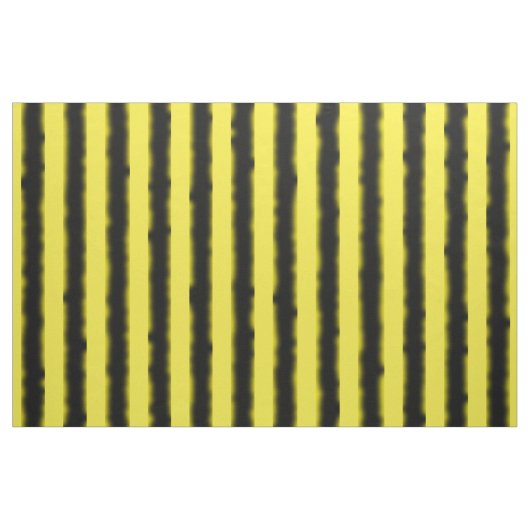 Schwarze, gelbe Bienen-Farbe Stripes Gewebe Stoff (Yard (91,4 cm))