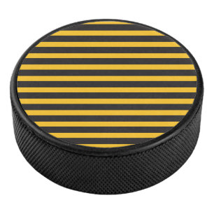 Schwarze Gelbe Horizontale Linien Geometrische Bie Eishockey Puck