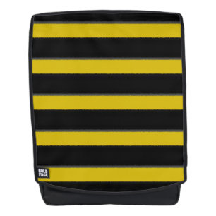 Schwarze, gelbe Hummel-Bienen-inspirierter Rucksack