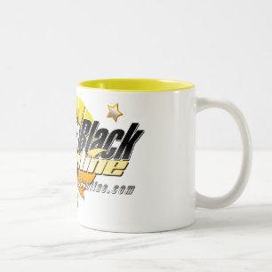 Schwarze gelbe on-line-Tasse 01 Claudia Zweifarbige Tasse