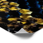 Schwarze, gelbe und graue Python Poster (Ecke)