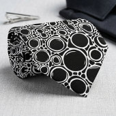 Schwarze geometrische Kreise Krawatte