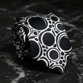 Schwarze geometrische Kreise Krawatte