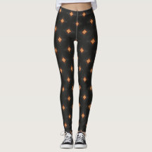 Schwarze geometrische Leggings