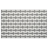Schwarze geometrische Pfeile auf weißem Gewebe Stoff (Fat Quarter (45,7 x 55,9 cm))