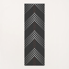 Schwarze geometrische Workout-Matte Yogamatte