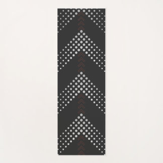Schwarze geometrische Workout-Matte Yogamatte
