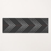 Schwarze geometrische Workout-Matte Yogamatte (Vorderseite (Horizontal))