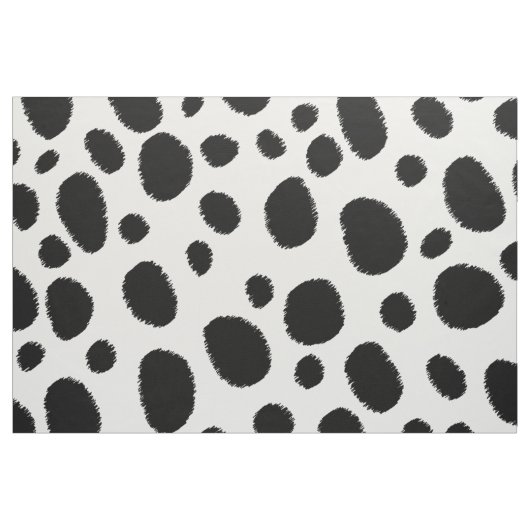 Schwarze Geparden-Flecken Nahtloses Muster Stoff (Fat Quarter (45,7 x 55,9 cm))