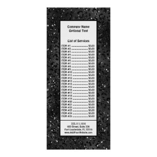 Schwarze Geparden Leopard Skin Print Muster Tier Werbekarte