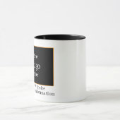 Schwarze Geschäftstasse mit Markenlogo Tasse (Zentrum)