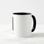 Schwarze Geschäftstasse mit Markenlogo Tasse (VorderseiteRechts)