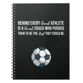Schwarze Geschenke für Fußball-Trainer für seine S Notizblock