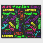 Schwarze Geschenkpapier (Flach)