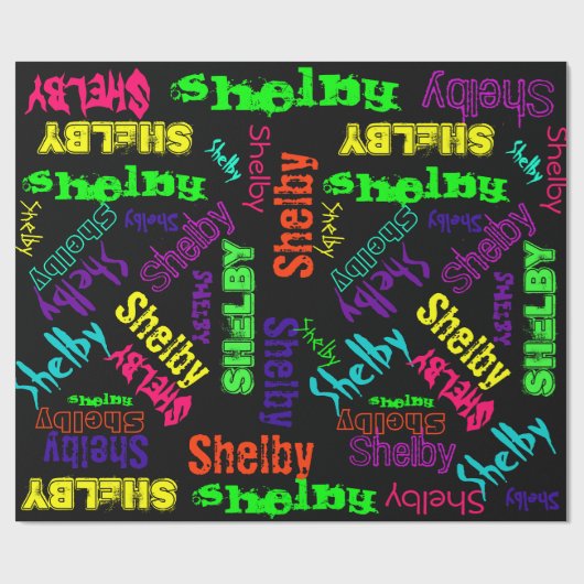 Schwarze Geschenkpapier (Flach)