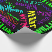 Schwarze Geschenkpapier (Ecke)