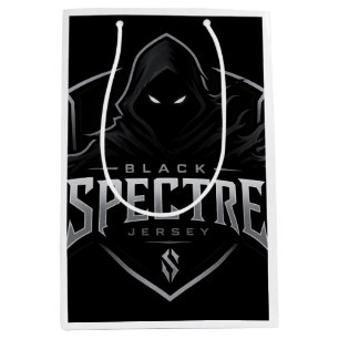 Schwarze Geschenktasche von Black Spectre Gaming m Mittlere Geschenktüte