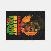 Schwarze Geschichte 247365 Melanin Juneteenth Afri Fleecedecke (Vorderseite (Horizontal))