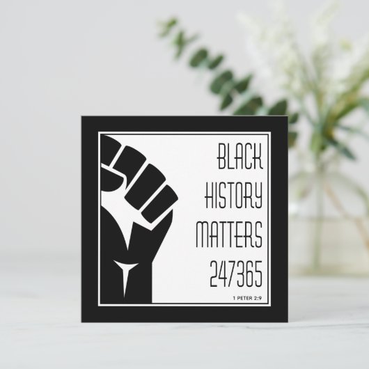 SCHWARZE GESCHICHTE 247365 Power Fist BHM (Stehend Vorderseite)