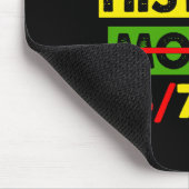 Schwarze Geschichte 24 7 365 Afrika Karte Bhm Stol Mousepad (Ecke)